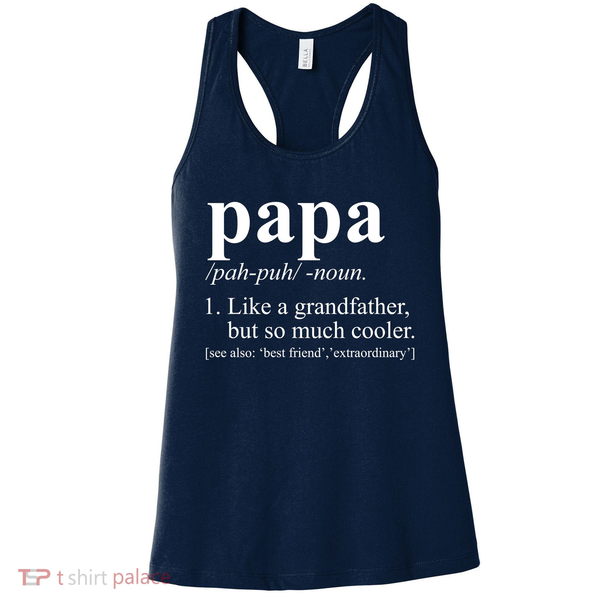 Funny Papa Definition Like A Grandfather Women's Tank Top