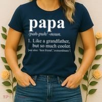 Funny Papa Definition Like A Grandfather Women's T-Shirt thumb 2
