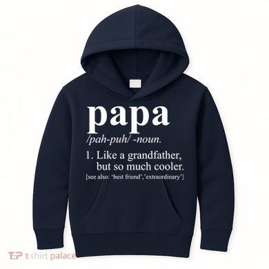 Funny Papa Definition Like A Grandfather Kids Hoodie