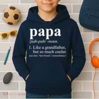 Funny Papa Definition Like A Grandfather Kids Hoodie thumb 2