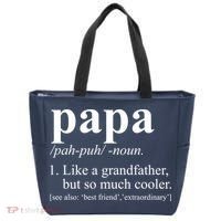 Funny Papa Definition Like A Grandfather Tote Bag thumb 0