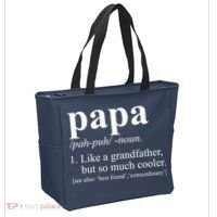 Funny Papa Definition Like A Grandfather Tote Bag thumb 2