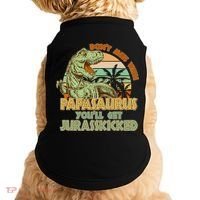 Funny Papa Don't Mess With Papasaurus Doggie Tank thumb 0