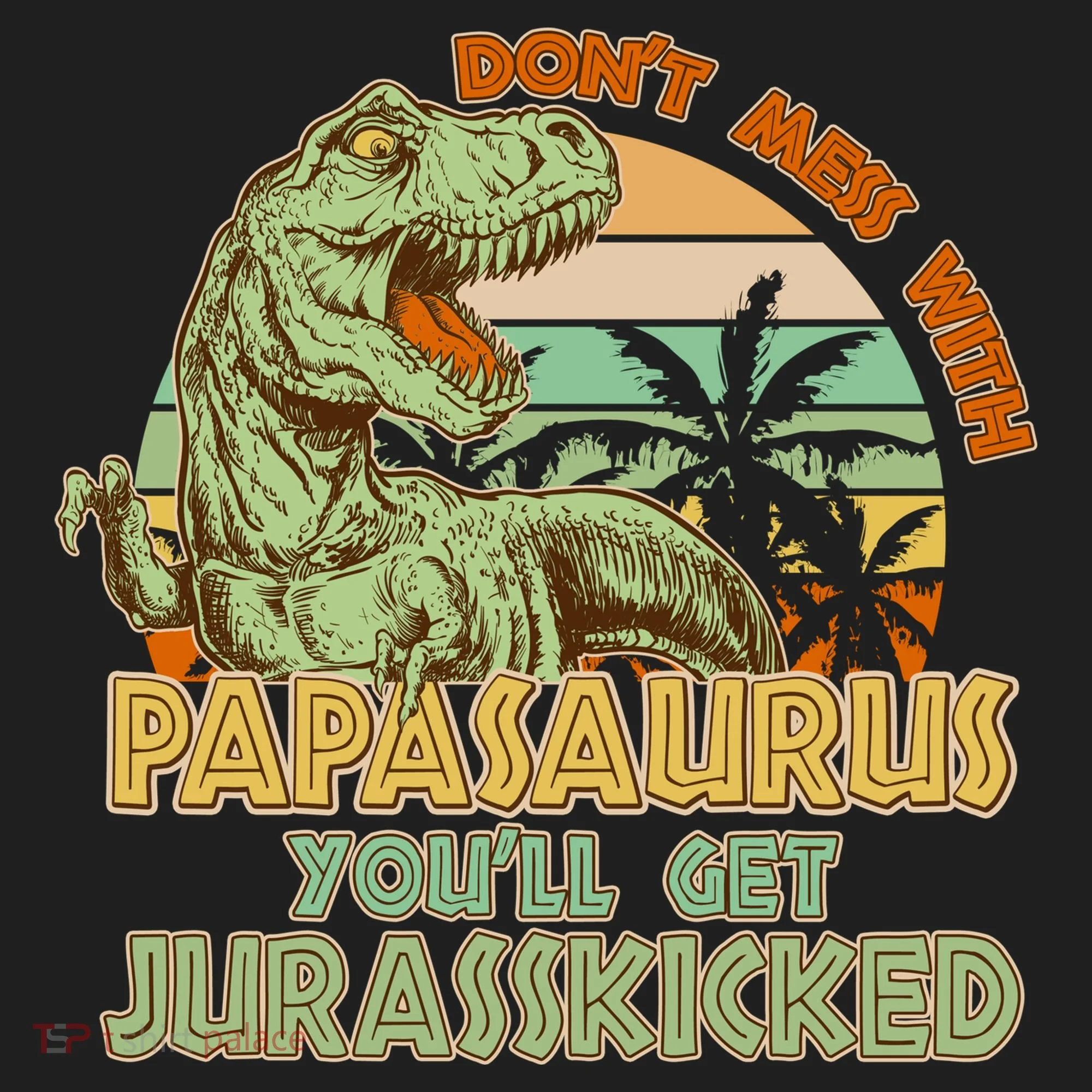 Funny Papa Don't Mess With Papasaurus Beanie