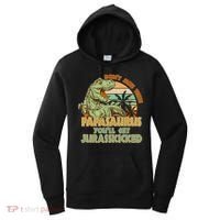 Funny Papa Don't Mess With Papasaurus Women's Hoodie thumb 0