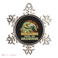 Funny Papa Don't Mess With Papasaurus Ornament thumb 0
