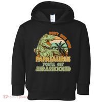 Funny Papa Don't Mess With Papasaurus Toddler Hoodie thumb 0