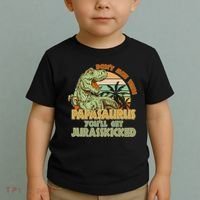 Funny Papa Don't Mess With Papasaurus Toddler T-Shirt thumb 2