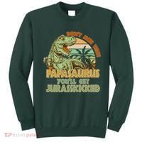 Funny Papa Don't Mess With Papasaurus Sweatshirt thumb 0