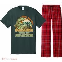 Funny Papa Don't Mess With Papasaurus Pajama Set thumb 0