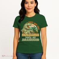 Funny Papa Don't Mess With Papasaurus Women's T-Shirt thumb 4
