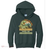 Funny Papa Don't Mess With Papasaurus Kids Hoodie thumb 0
