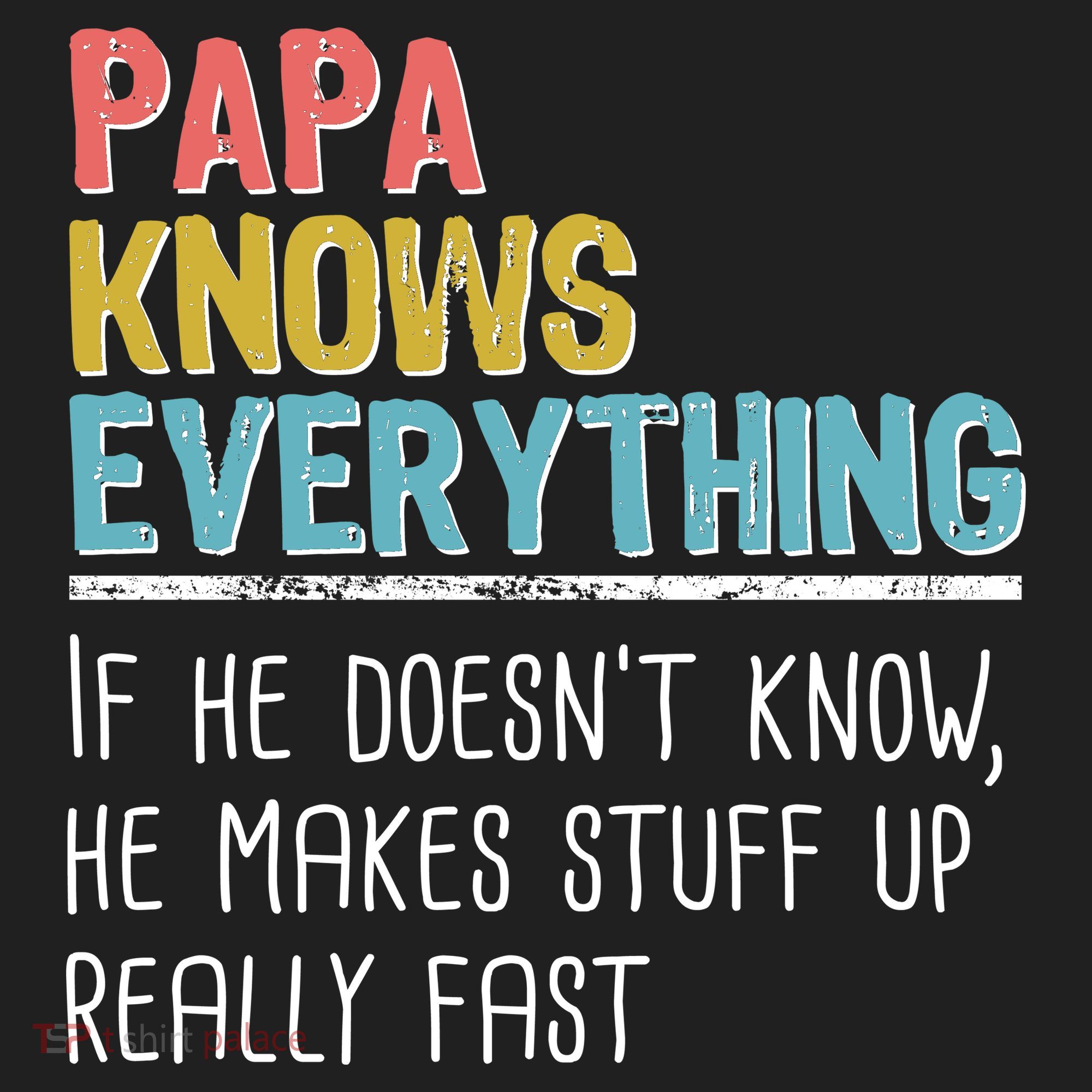 Funny Papa Knows Everything Tumbler