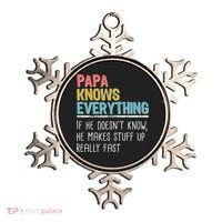 Funny Papa Knows Everything Ornament thumb 0