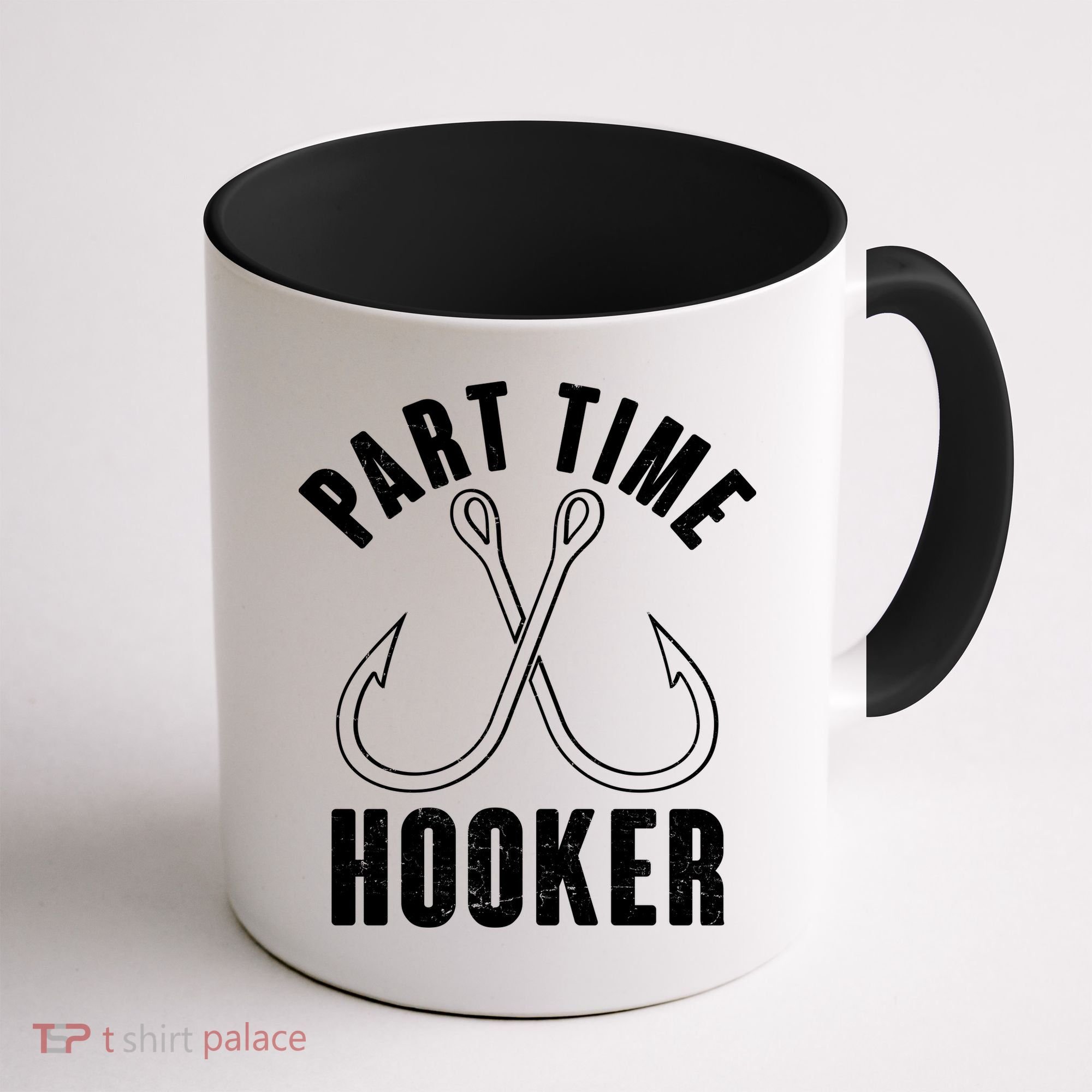 Funny Part Time Hooker Fishing Fan Coffee Mug