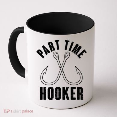Funny Part Time Hooker Fishing Fan Coffee Mug