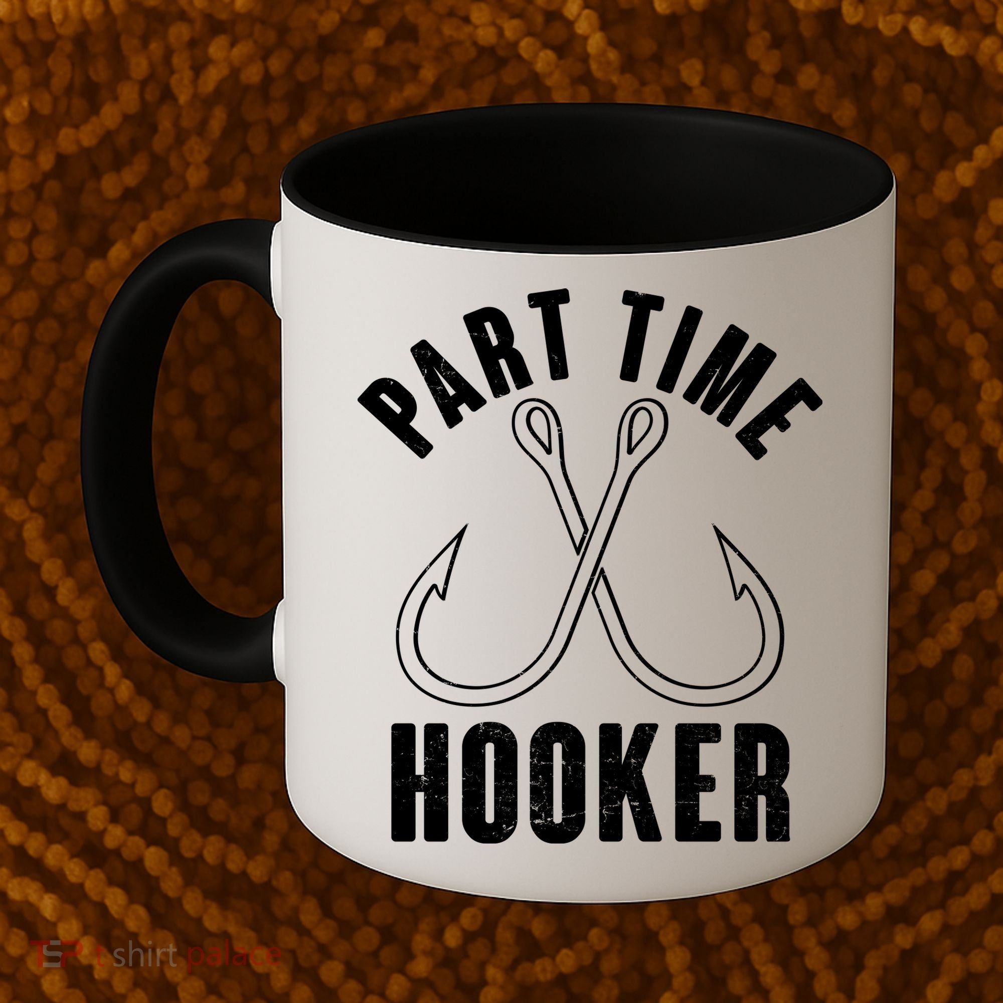 Funny Part Time Hooker Fishing Fan Coffee Mug