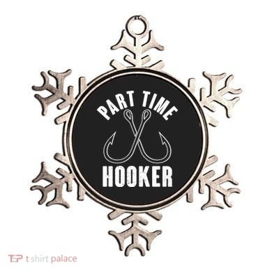 Funny Part Time Hooker Fishing Fan Ornament