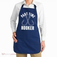Funny Part Time Hooker Fishing Fan Apron thumb 2