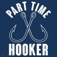 Funny Part Time Hooker Fishing Fan Baby Bodysuit thumb 2