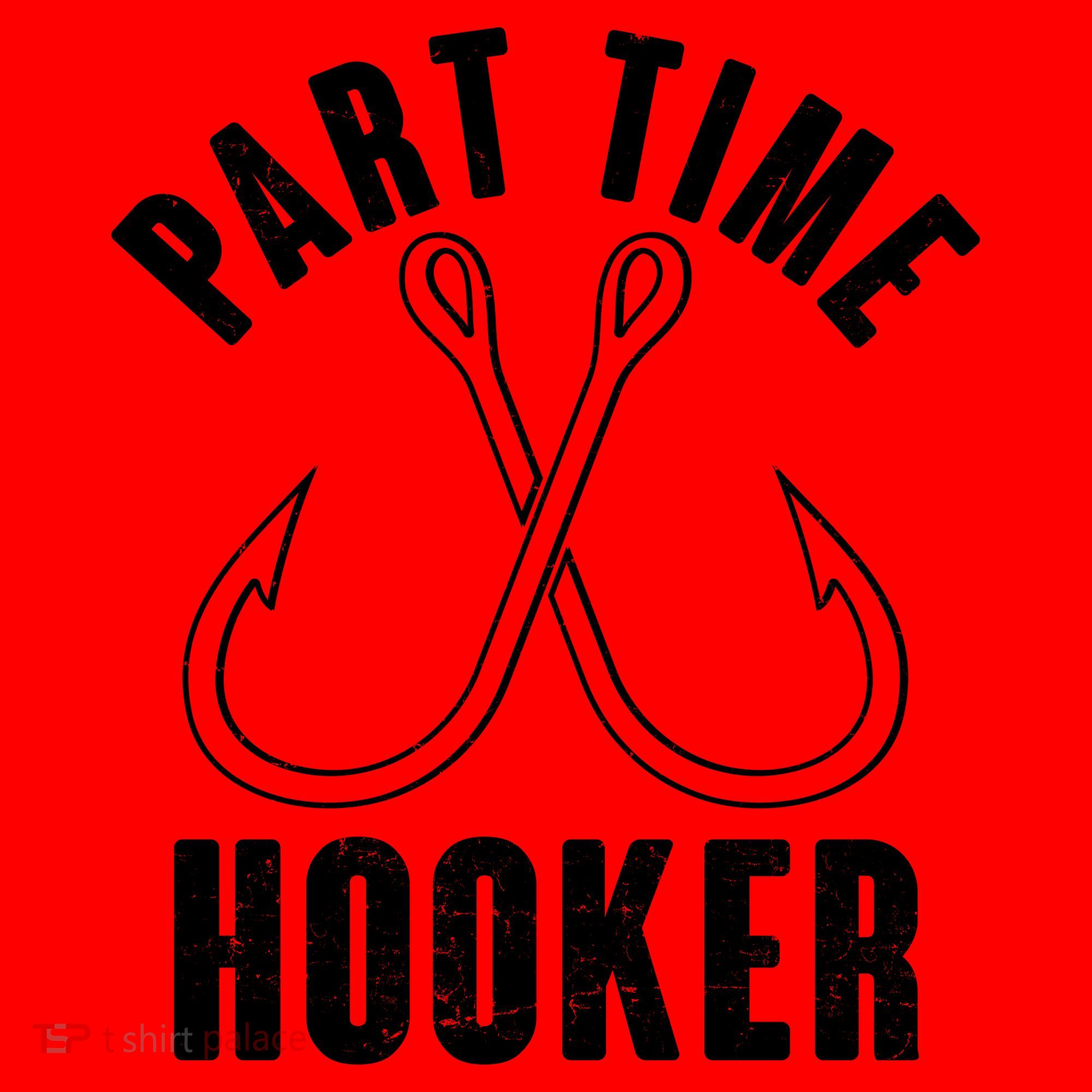 Funny Part Time Hooker Fishing Fan Santa Hat