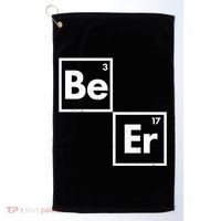 Funny Periodic Table Elements Be Er Beer Golf Towel thumb 0