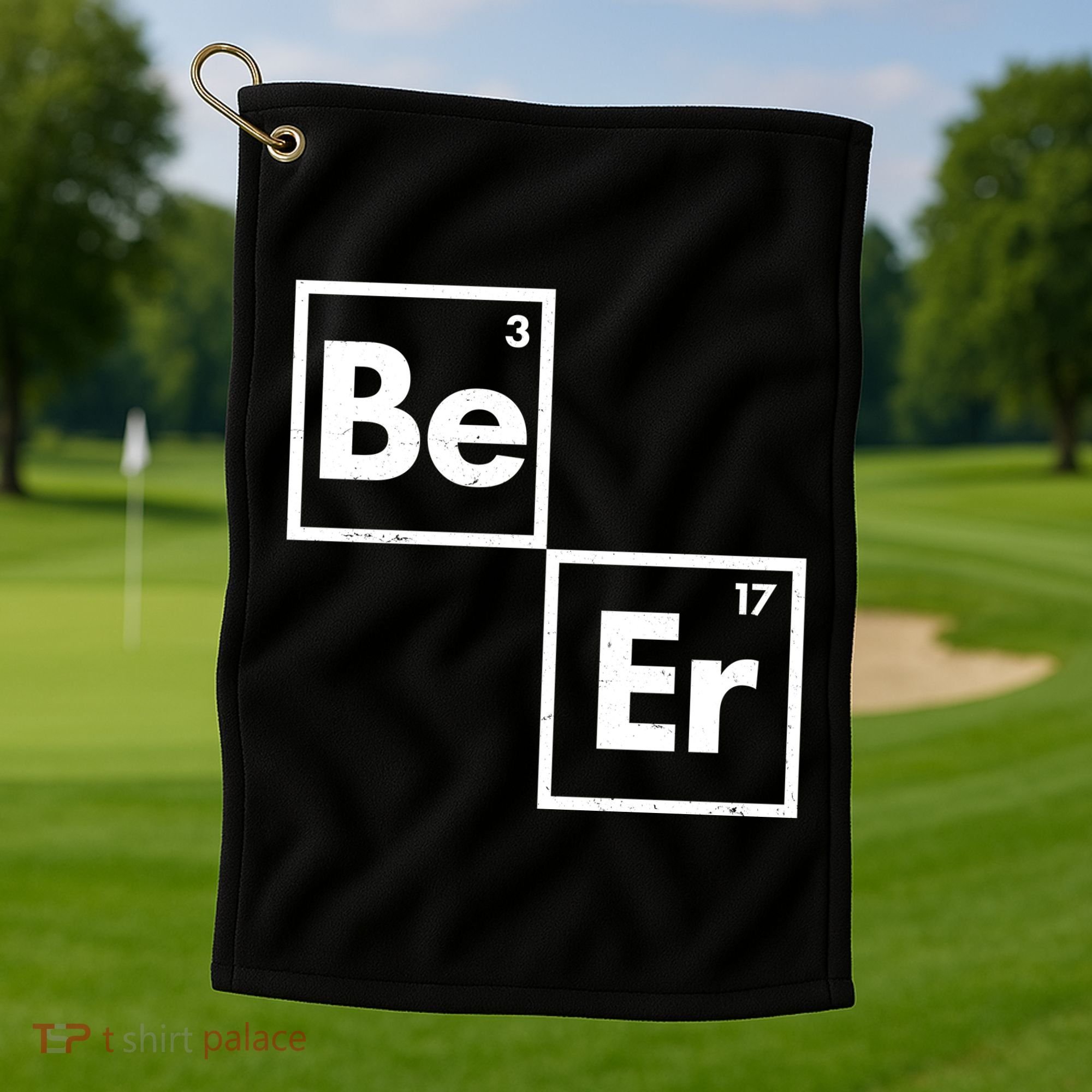 Funny Periodic Table Elements Be Er Beer Golf Towel