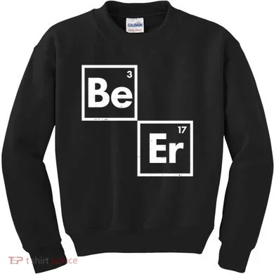 Funny Periodic Table Elements Be Er Beer Kids Sweatshirt