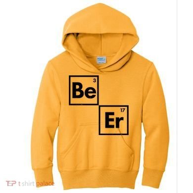 Funny Periodic Table Elements Be Er Beer Kids Hoodie