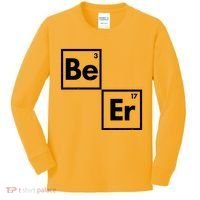 Funny Periodic Table Elements Be Er Beer Kids Long Sleeve Shirt thumb 0