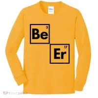 Funny Periodic Table Elements Be Er Beer Kids Long Sleeve Shirt thumb 0
