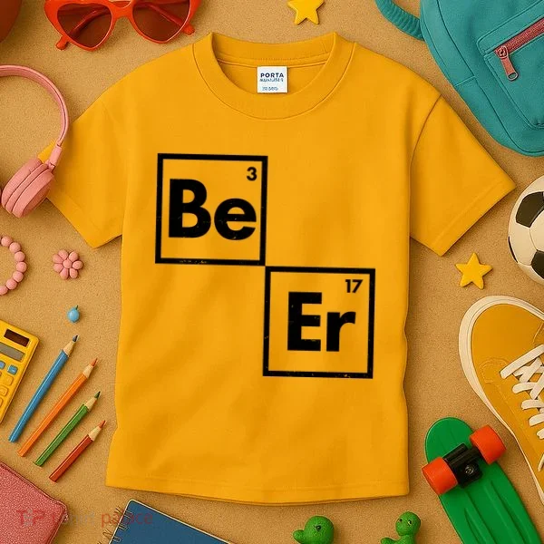 Funny Periodic Table Elements Be Er Beer Kids T-Shirt