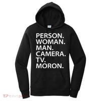 Funny Person Woman Man Camera TV Moron Women's Hoodie thumb 0