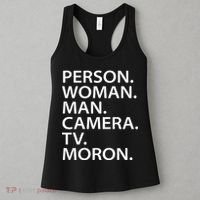 Funny Person Woman Man Camera TV Moron Women's Tank Top thumb 3