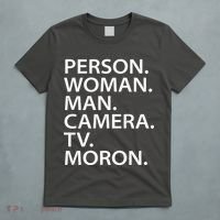 Funny Person Woman Man Camera TV Moron T-Shirt thumb 5