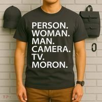 Funny Person Woman Man Camera TV Moron T-Shirt thumb 6