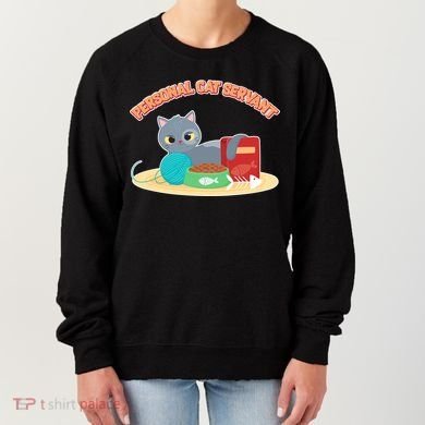 Funny Personal Cat Servant Women's Sweatshirt