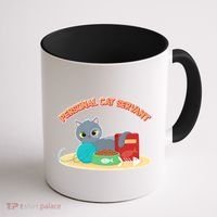 Funny Personal Cat Servant Coffee Mug thumb 1