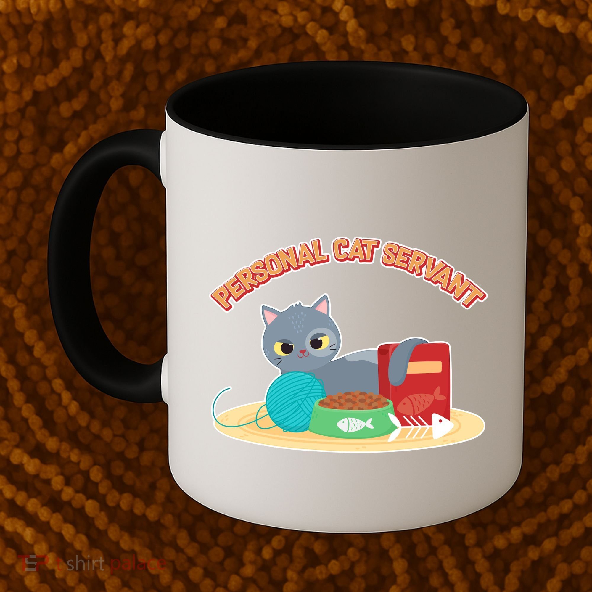 Funny Personal Cat Servant Coffee Mug
