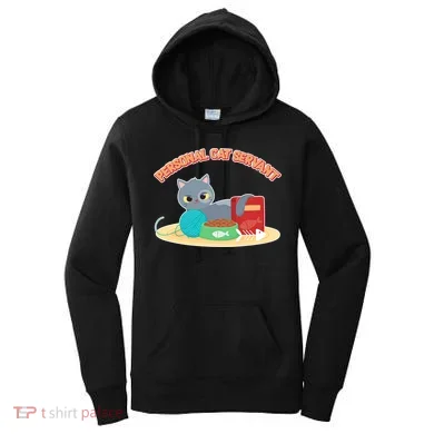 Funny Personal Cat Servant Women's Hoodie