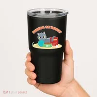 Funny Personal Cat Servant Tumbler thumb 2