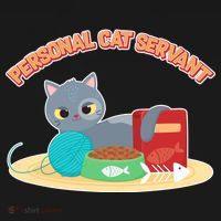 Funny Personal Cat Servant Ornament thumb 1