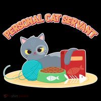 Funny Personal Cat Servant Baby Bodysuit thumb 2