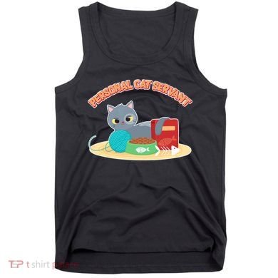 Funny Personal Cat Servant Tank Top