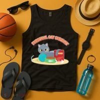 Funny Personal Cat Servant Tank Top thumb 4