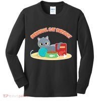 Funny Personal Cat Servant Kids Long Sleeve Shirt thumb 0