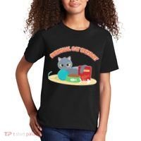 Funny Personal Cat Servant Kids T-Shirt thumb 2