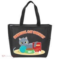 Funny Personal Cat Servant Tote Bag thumb 0