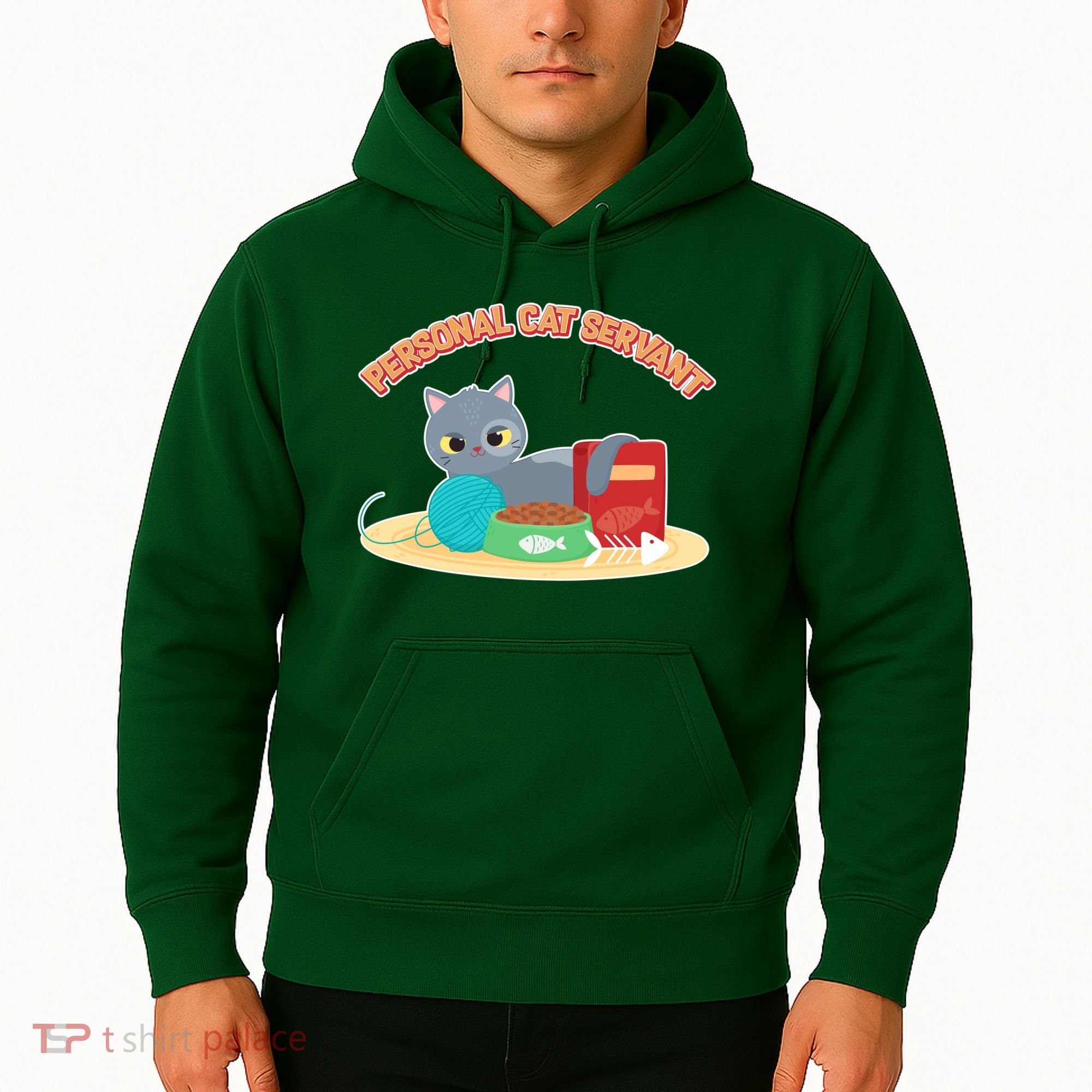 Funny Personal Cat Servant Hoodie