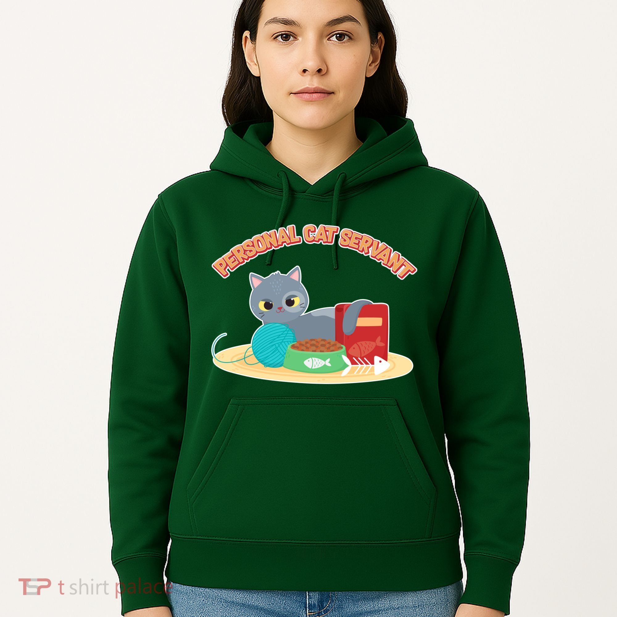 Funny Personal Cat Servant Hoodie